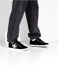 DC Chelsea TX Black & White Skate Shoes