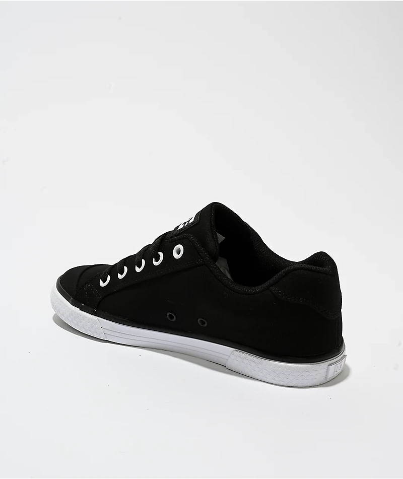 DC Chelsea TX Black & White Skate Shoes