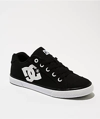 DC Chelsea TX Black & White Skate Shoes