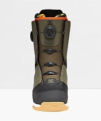 DC Control Olive Green Boa Snowboard Boots 2022