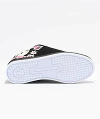 DC Court Graffik Black, Plaid & Pink Skate Shoes
