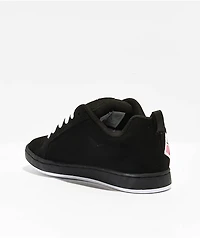 DC Court Graffik Black, Plaid & Pink Skate Shoes
