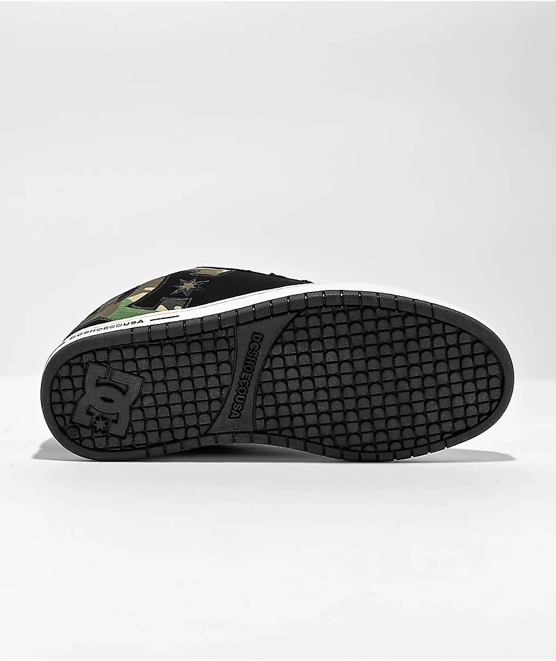 DC Court Graffik Black & Camo Skate Shoes