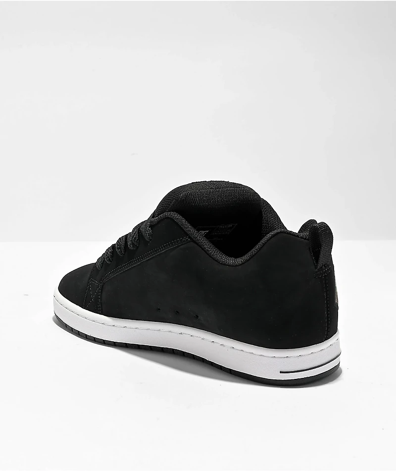 DC Court Graffik Black & Camo Skate Shoes