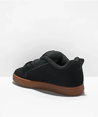 DC Court Graffik Black & Gum Skate Shoes