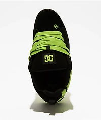 DC Court Graffik Black & Lime Green Skate Shoes