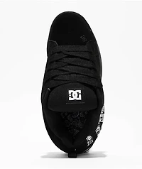 DC Court Graffik Black & Paisley Skate Shoes