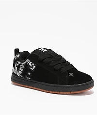 DC Court Graffik Black & Paisley Skate Shoes
