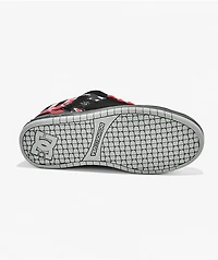 DC Court Graffik Black & Red Camo Skate Shoes