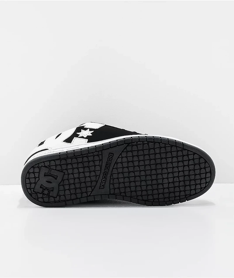 DC Court Graffik Black & White Skate Shoes