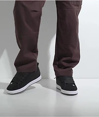 DC Court Graffik Black & White Skate Shoes