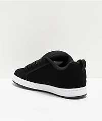 DC Court Graffik Black & White Skate Shoes