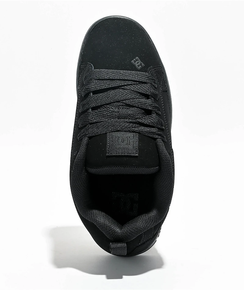 DC Court Graffik Black Skate Shoes