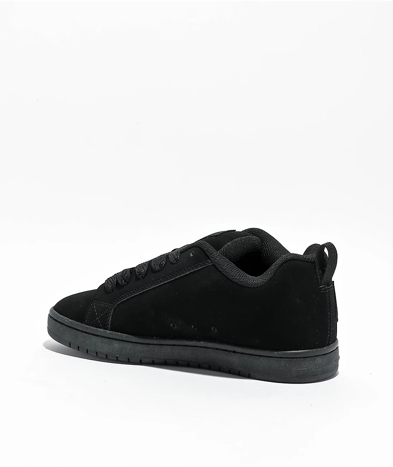 DC Court Graffik Black Skate Shoes