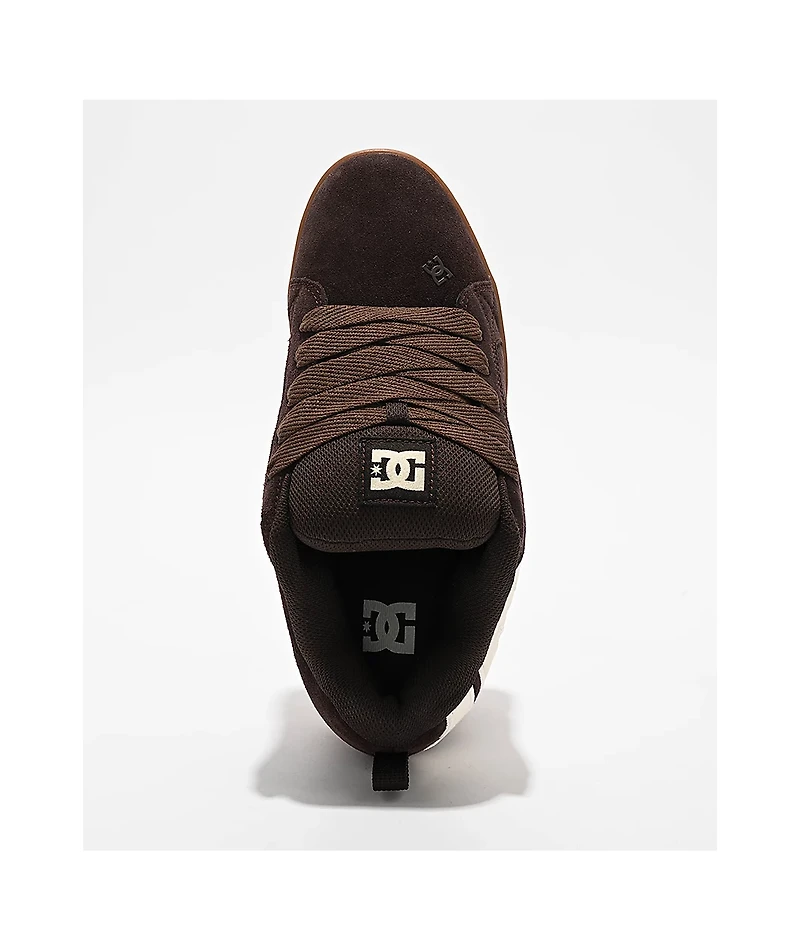 DC Court Graffik Brown Skate Shoes