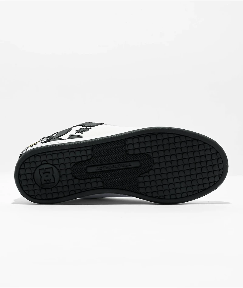 DC Court Graffik Daisy White Skate Shoes