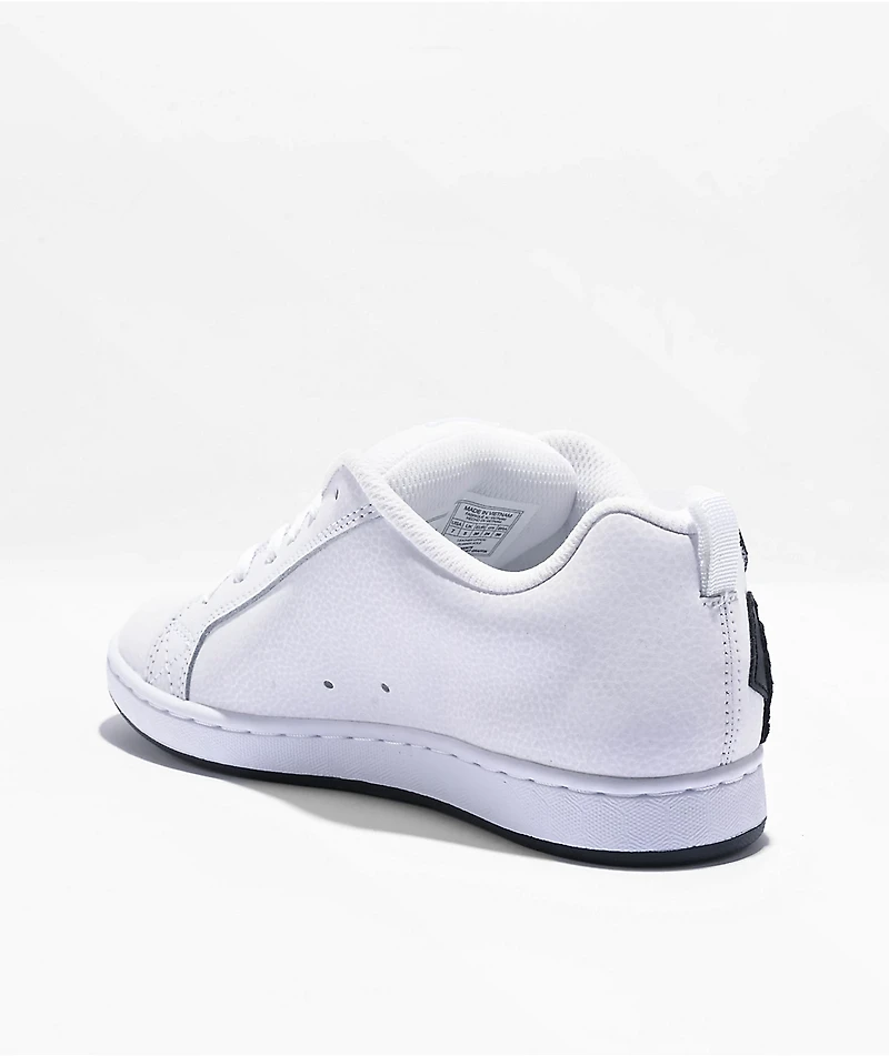 DC Court Graffik Daisy White Skate Shoes