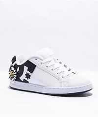 DC Court Graffik Daisy White Skate Shoes