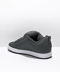 DC Court Graffik Grey, Black & White Skate Shoes