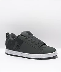 DC Court Graffik Grey, Black & White Skate Shoes