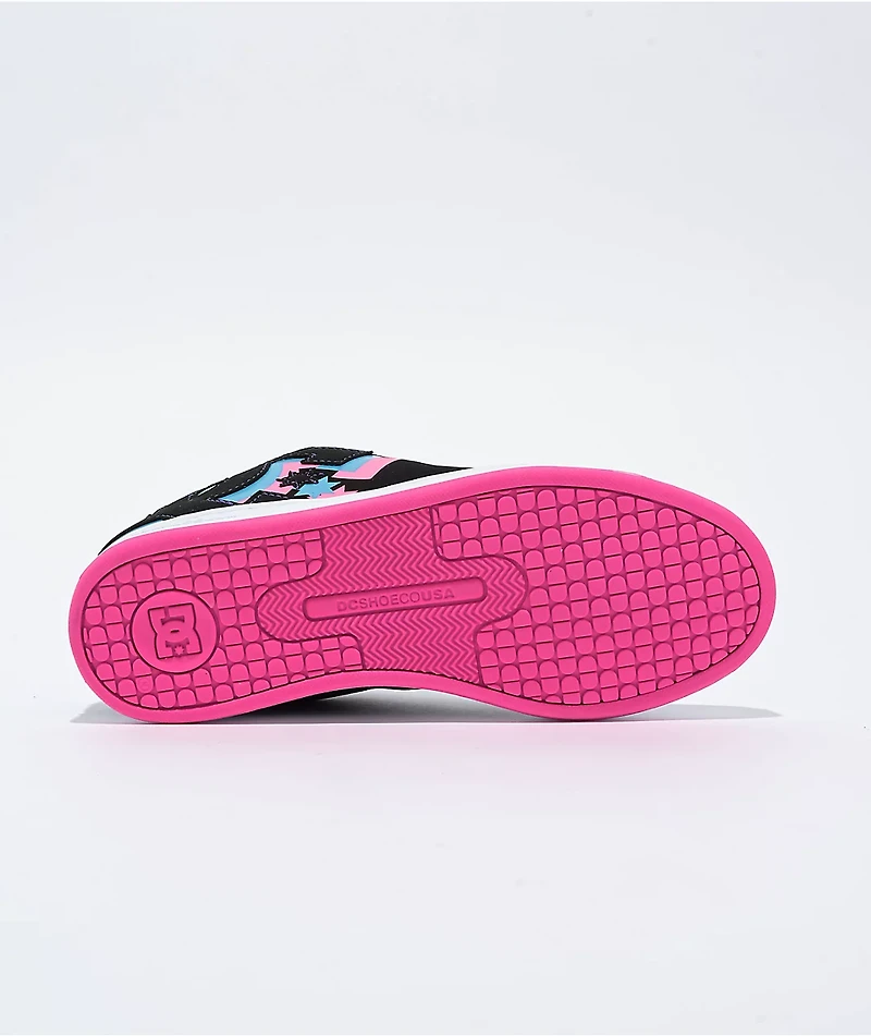 DC Court Graffik Neon Lights Skate Shoes