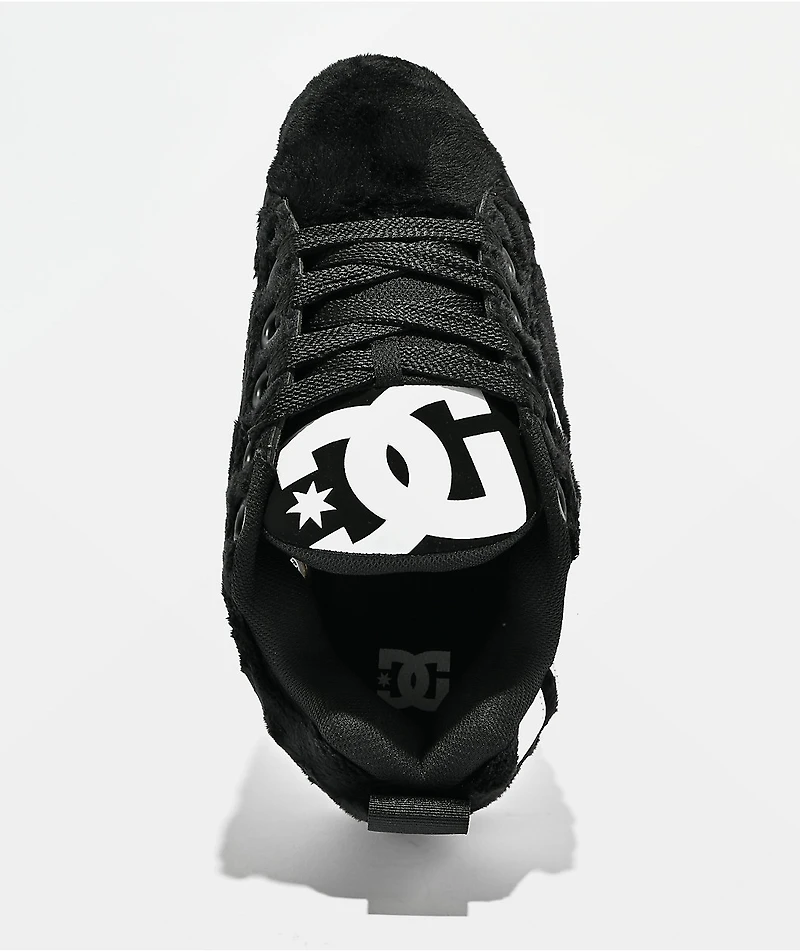 DC Court Graffik Puff Black & White Skate Shoes