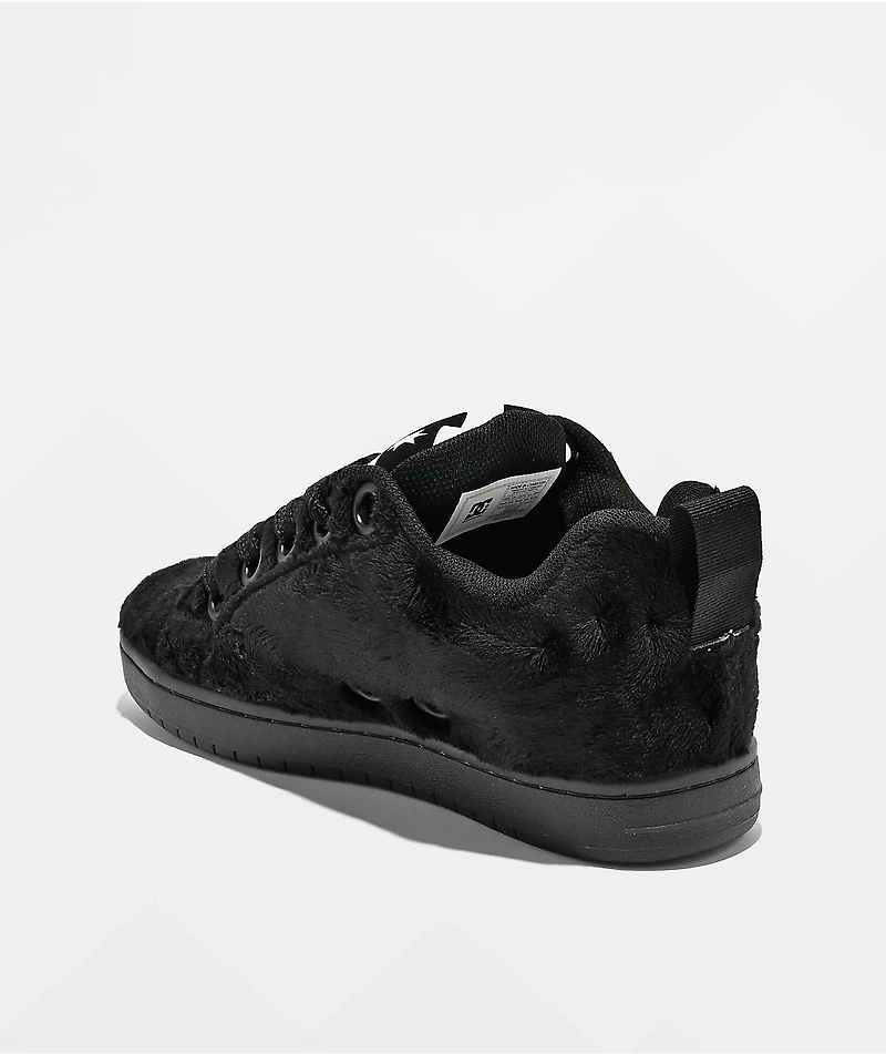 DC Court Graffik Puff Black & White Skate Shoes