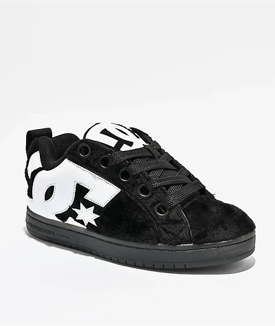 DC Court Graffik Puff Black & White Skate Shoes
