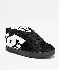 DC Court Graffik Puff Black & White Skate Shoes