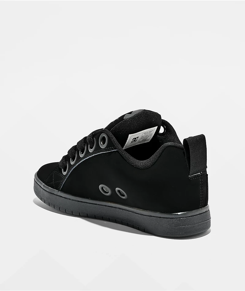 DC Court Graffik Puff Black Skate Shoes