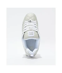 DC Court Graffik SE Silver & White Skate Shoes