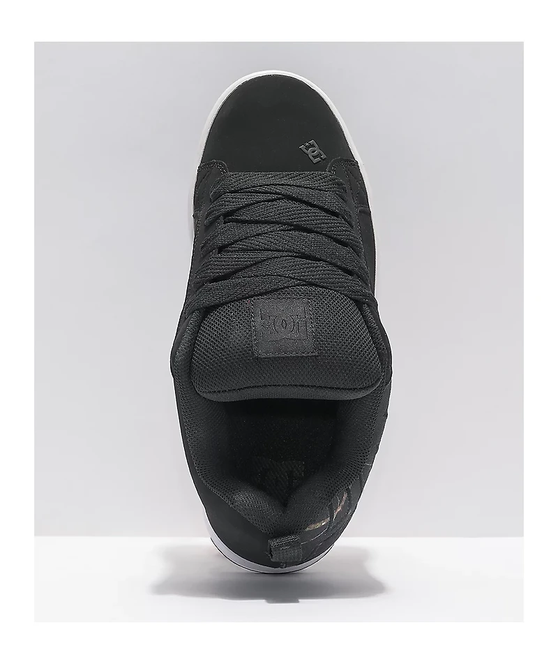 DC Court Graffik SQ Black & Print Skate Shoes