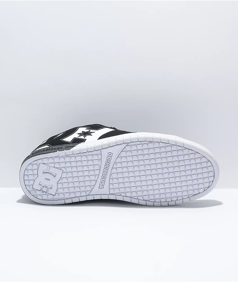 DC Court Graffik Square Black & White Skate Shoes