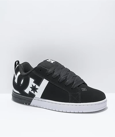 DC Court Graffik Square Black & White Skate Shoes