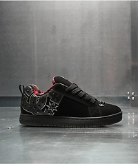 DC Court Graffik Studded Black Skate Shoes