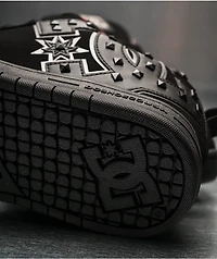 DC Court Graffik Studded Black Skate Shoes
