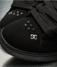 DC Court Graffik Studded Black Skate Shoes