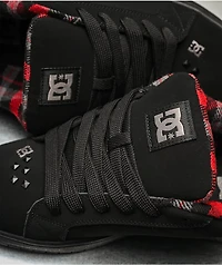 DC Court Graffik Studded Black Skate Shoes