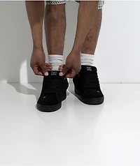 DC Court Graffik Studded Black Skate Shoes