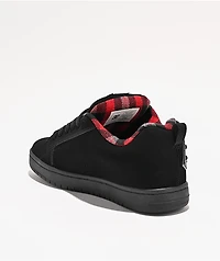 DC Court Graffik Studded Black Skate Shoes