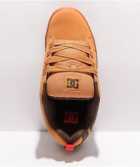 DC Court Graffik Wheat & Coffee Skate Shoes
