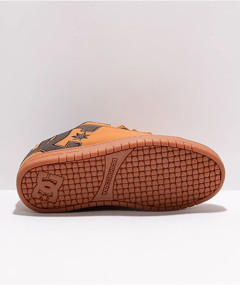 DC Court Graffik Wheat & Coffee Skate Shoes