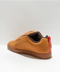 DC Court Graffik Wheat & Coffee Skate Shoes