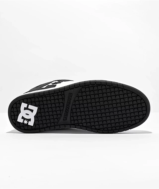 Chaussures De Skate DC Court Graffik Sq – Blanc/noir, Cuir, Taille 41.5 EU