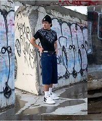 DC Court Graffik White & Black Skate Shoes
