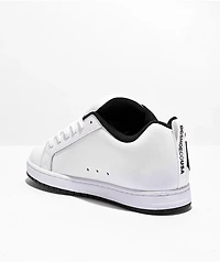DC Court Graffik White & Black Skate Shoes
