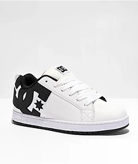 DC Court Graffik White & Black Skate Shoes