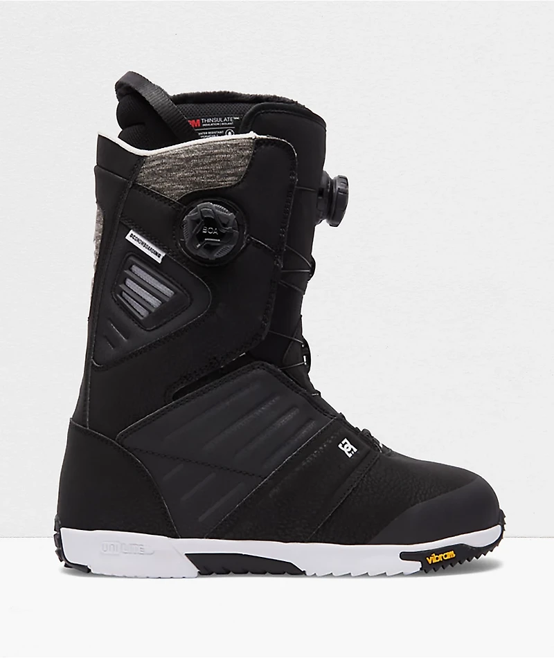 DC Judge Boa Black Snowboard Boots 2022