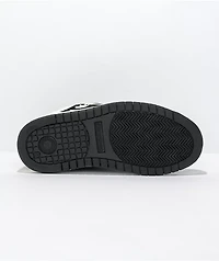 DC Kids' Court Graffik Black & White Skate Shoes
