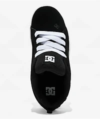 DC Kids' Court Graffik Black & White Skate Shoes